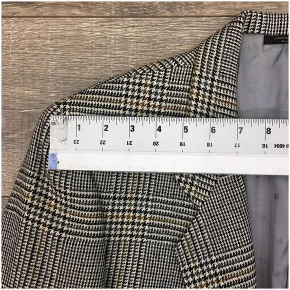 VINTAGE Mens Blazer Sport Coat Casual Jacket Size 40R Classic Wool‎ Suit